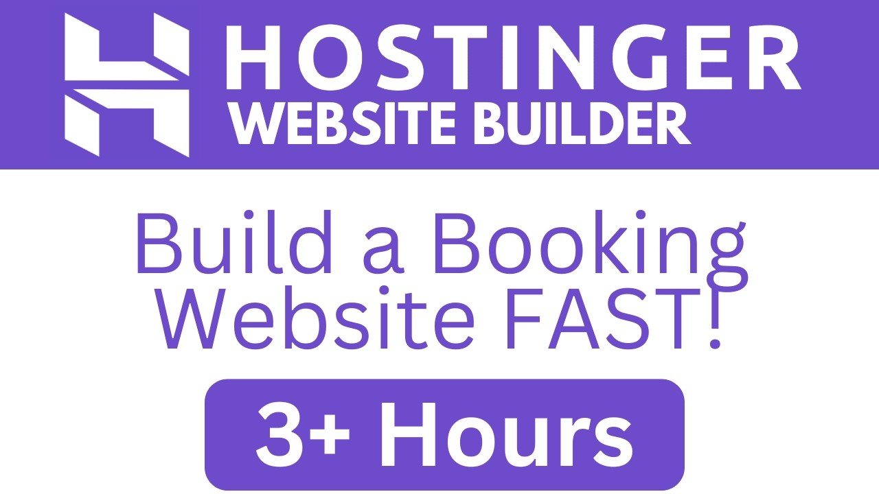 Build an Appointment Booking Website with Hostinger Website Builder &ndash; Full Course