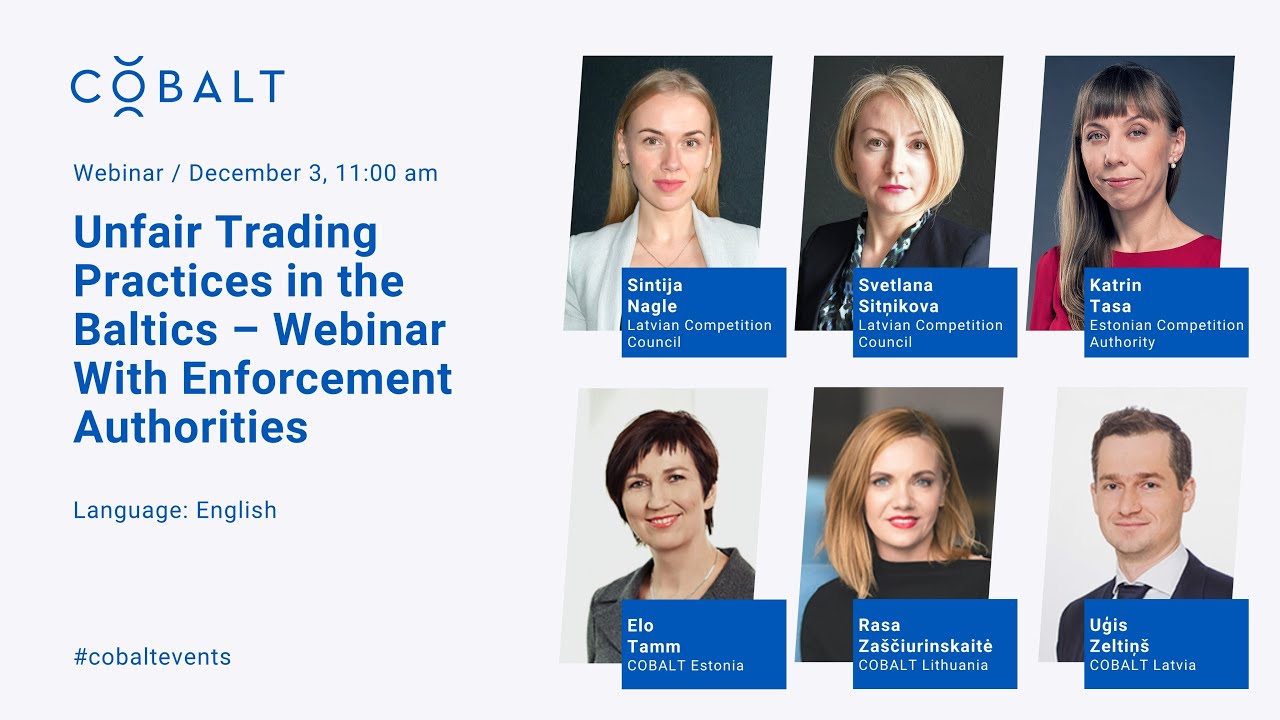 Webinar | Unfair Trading Practices in the Baltics