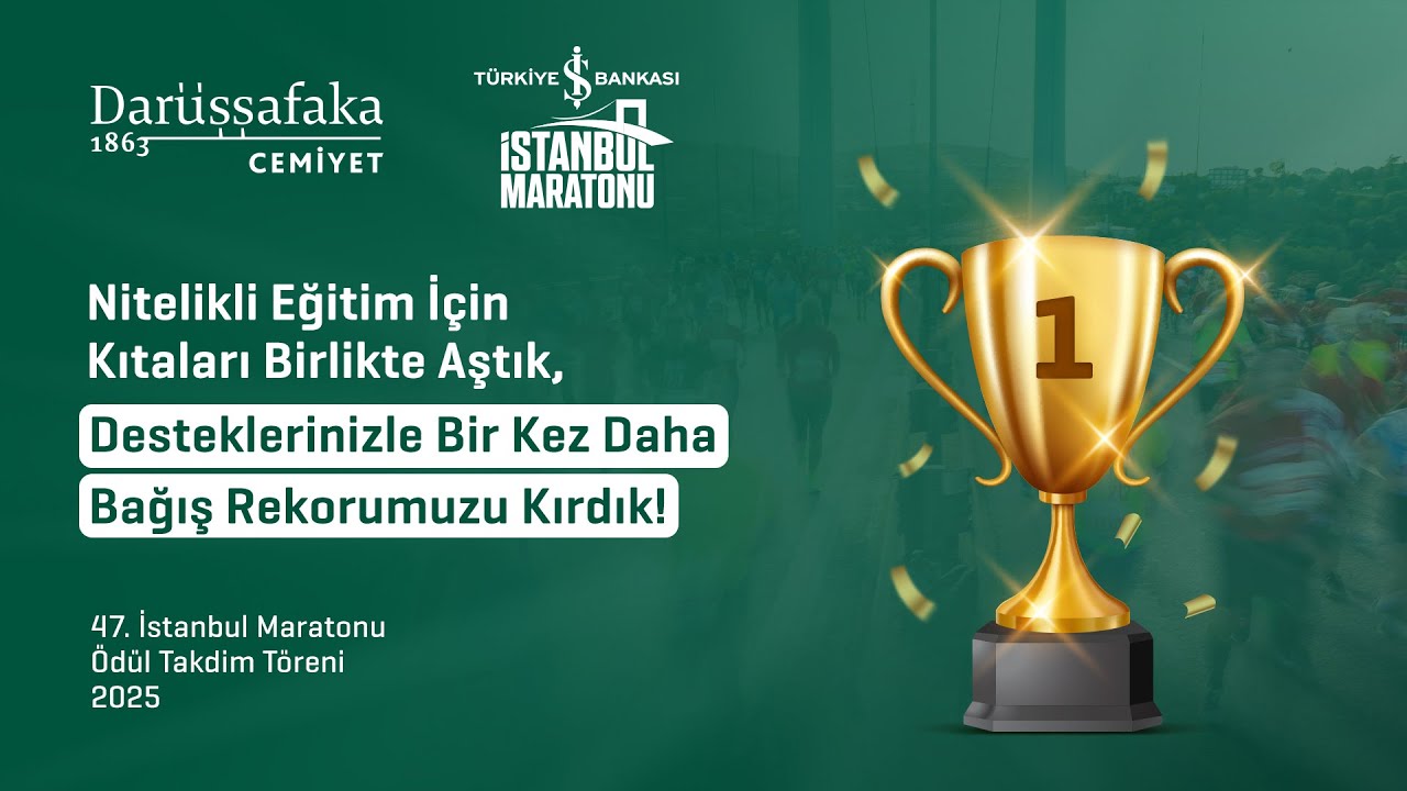 Церемония вручения наград 47-го Стамбульского марафона Türkiye İş Bankası