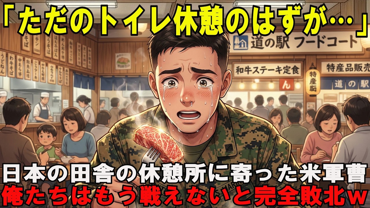【海外の反応】「ここは軍の保養施設か!?」泥まみれの米海兵隊が日本の“道の駅”に迷い込んだ結果→豪華すぎる足湯と産直ステーキに「俺たちはもう戦えない…」と完全敗北ｗ【スカッと】【アニメ】