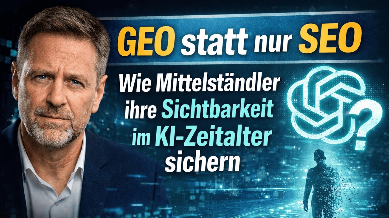 GEO erklärt: So werden Unternehmen in ChatGPT & LLMs sichtbar