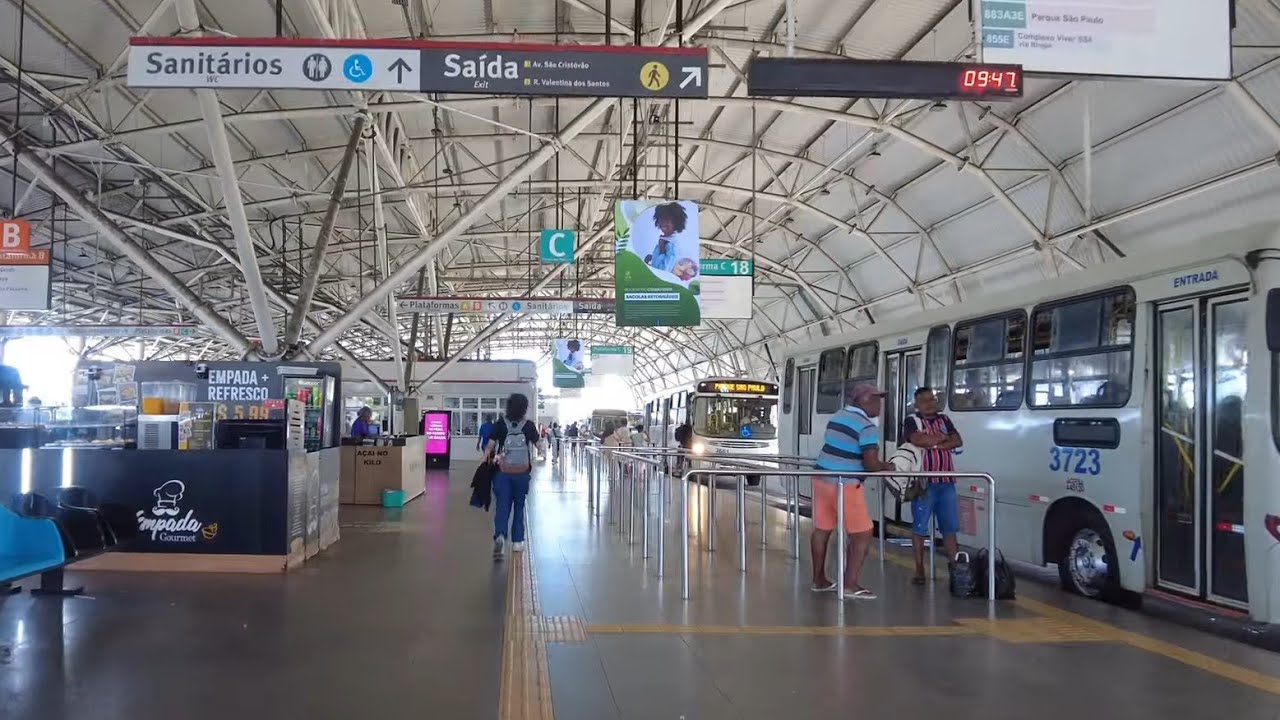 DO METRÔ AEROPORTO ATÉ O TERMINAL DE ÔNIBUS LAURO DE FREITAS/ BA
