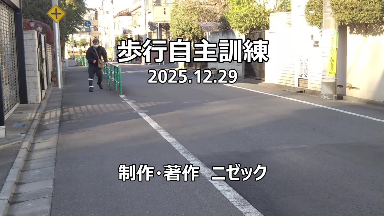 歩行自主訓練 2025年12月29日
