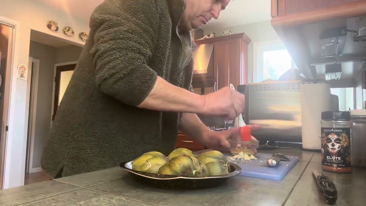 Making Grilled Artichokes