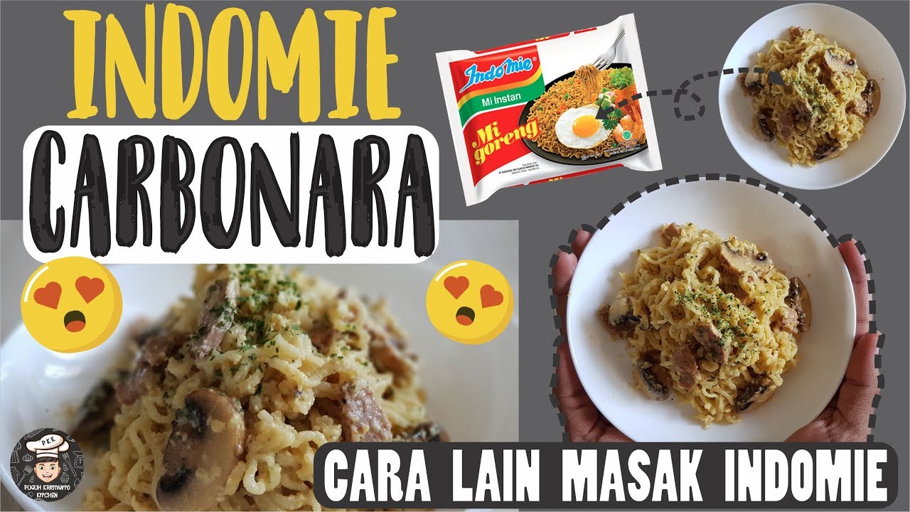 Cara Lain Masak Indomie!!! Modal 5K Resep Indomie Carbonara Enak & Nagih