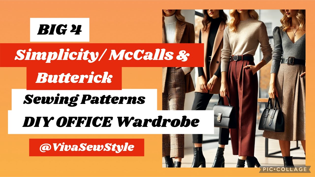 DIY Officewear Capsule Wardrobe| Simplicity McCalls Butterick & New Look Sewing Patterns for Work