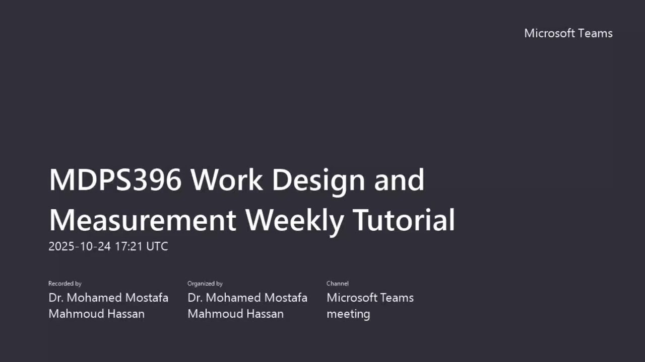 Ch3 Work Flow and Batch Processing MMM Tutorial MMM