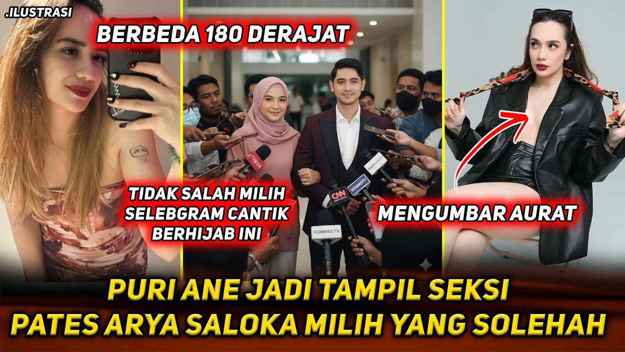 GEGER PUTRI ANNE TAMPIL SEKSI ! ARYA SALOKA BERSYUKUR BERJODOH DENGAN SELEBGRAM CANTIK BERHIJAB INI.
