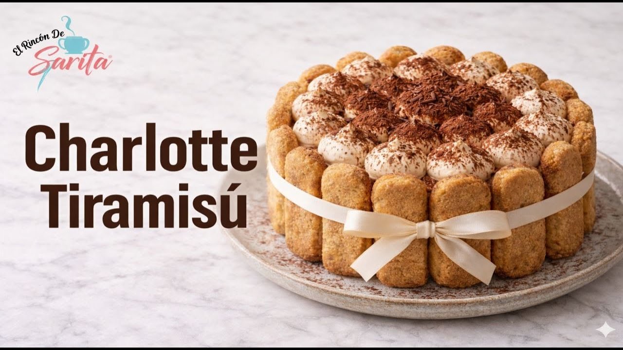 Estreno de curso en línea: Charlotte Tiramisú ☕ | Cremosa, elegante y espectacular
