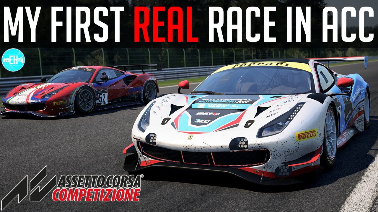 Моя первая соревновательная гонка Assetto Corsa Competizione!