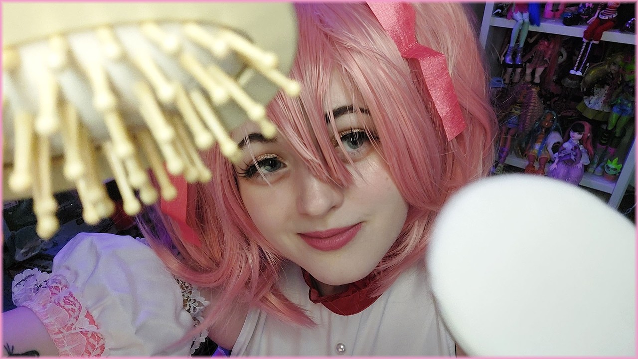 【ASMR】Your bestie helps you get ready for prom ♡ Skincare, hair, wooden makeup ♡ Madoka RP