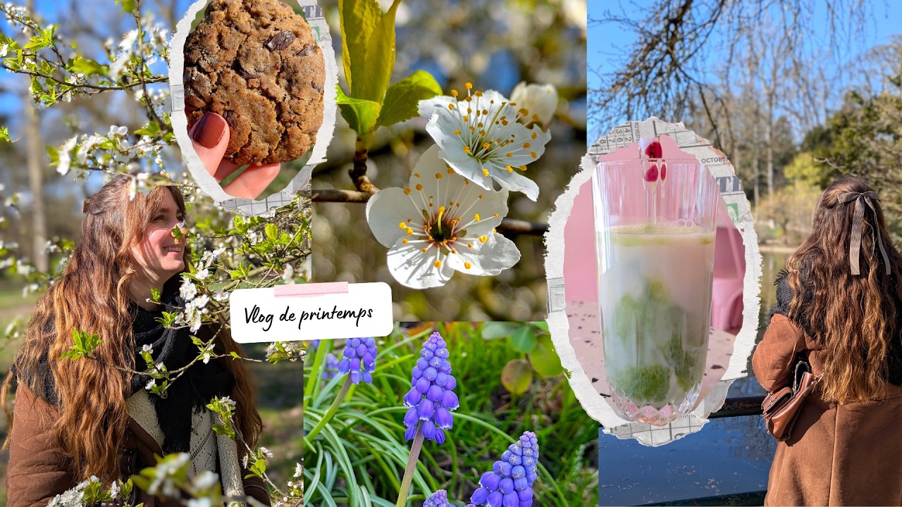 Un Vlog de printemps -  une journée ensoleillée : balade, pique-nique et moments cosy