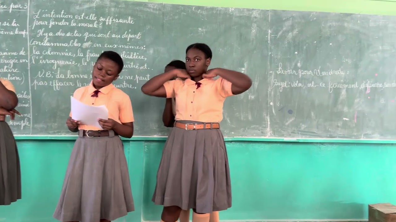 Class Exposé with Senior Grade ladies of CRA - Cap-Haitien, Haiti