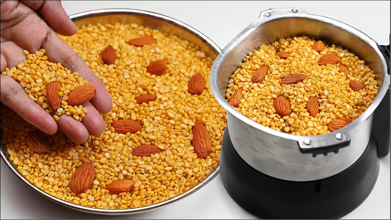 बदाम को मूंग दाल में मिलाकर बनाएं बाजार में मिलने वाली महंगी वाली रेसिपी | Badam Mung Dal ki Mithai