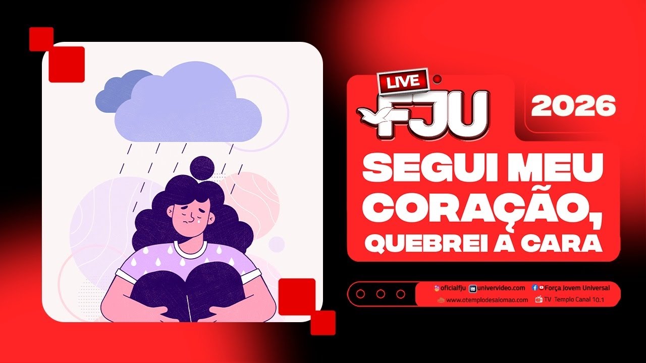 SEGUI MEU CORAÇÃO, QUEBREI A CARA #LIVEFJU #FJU