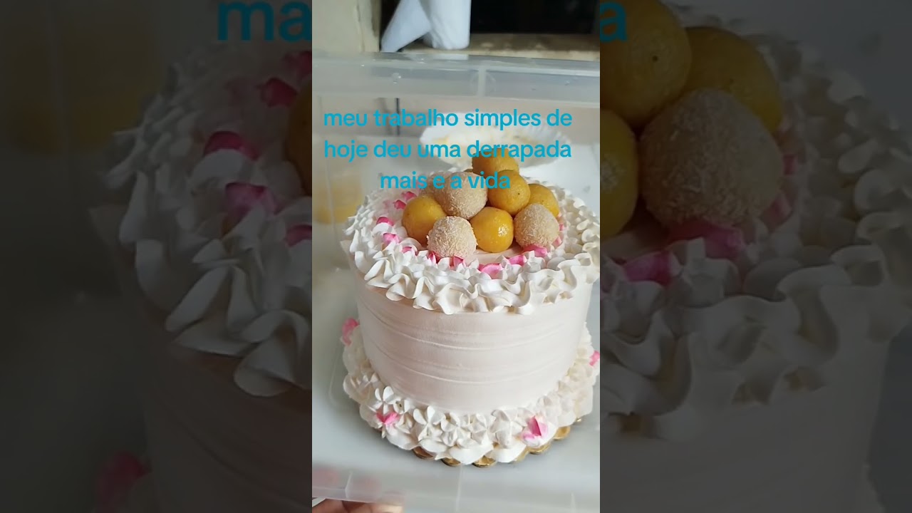 Como ficou meu  bolo 