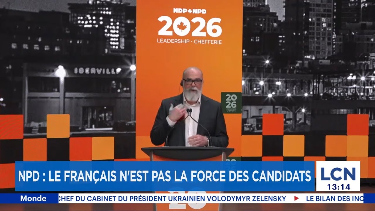 Chefferie du NPD: un d&eacute;bat dans un fran&ccedil;ais &laquo;limite&raquo; | &laquo;Bilan de 12h30&raquo;