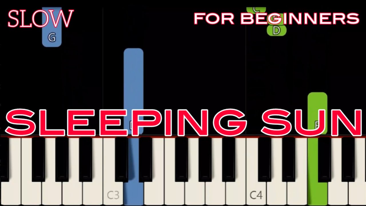 SLEEPING SUN [ HD ] - NIGHT WISH | EASY PIANO
