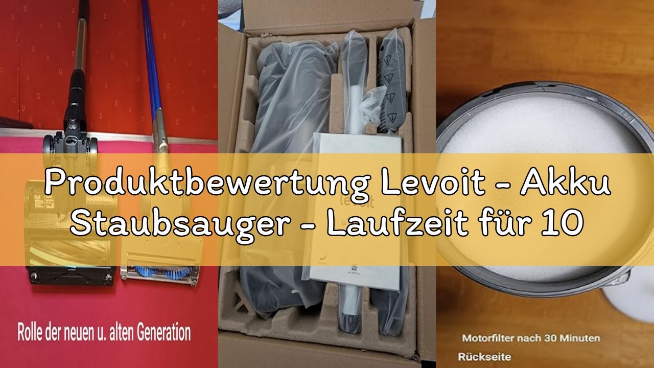 Produktbewertung Levoit - Akku Staubsauger - Laufzeit für 100㎡ - Staubsauger Kabellos - Vacuum Clean