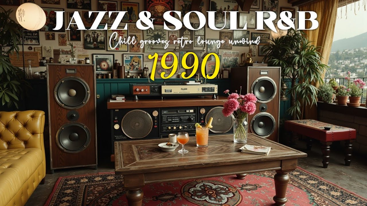 Smooth Jazz 90s & Soulful R&B Chill Grooves - Retro Lounge Vibes for Unwind Time