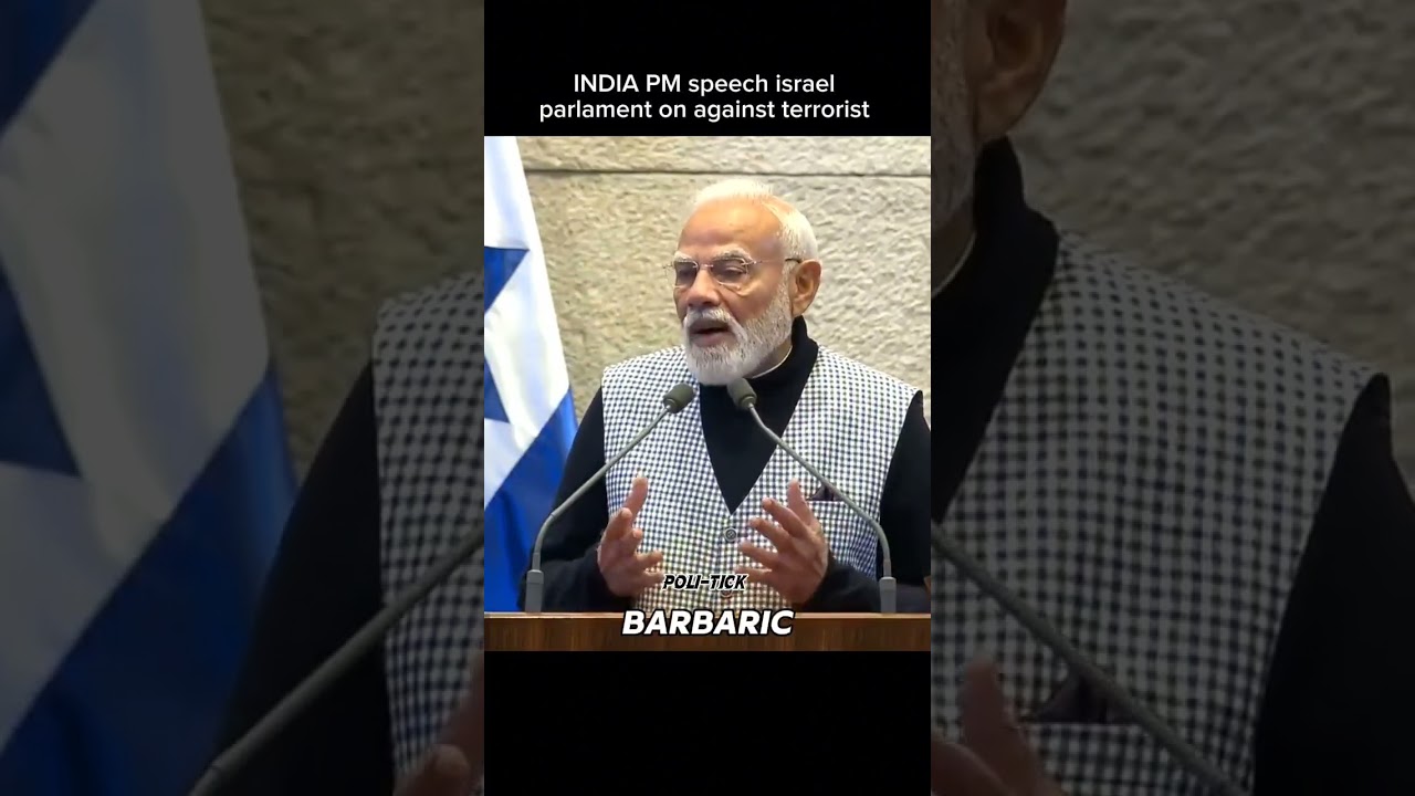 India&ndash;Israel Relations Strengthen | PM Modi Visit to Israel | Powerful Speech on Terrorism #india