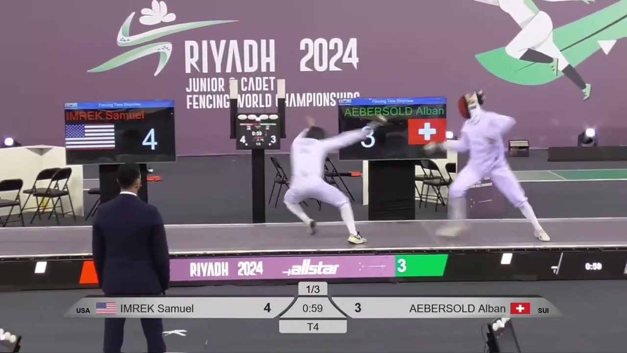 Riyadh World Championships 2024 JME - L4 - Samuel Imrek USA v Alban Aebersold SUI