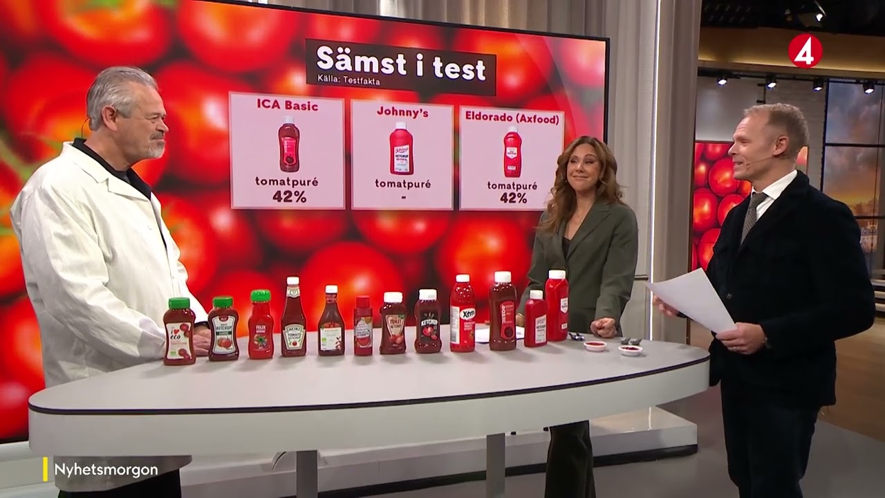 Ketchuptest Stora skillnader i smak och tomathalt