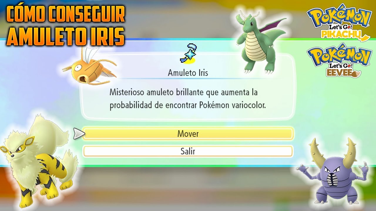 Cómo conseguir EL AMULETO IRIS 🌟 [SHINY HUNTING] | Pokémon Let's Go Eevee & Pikachu