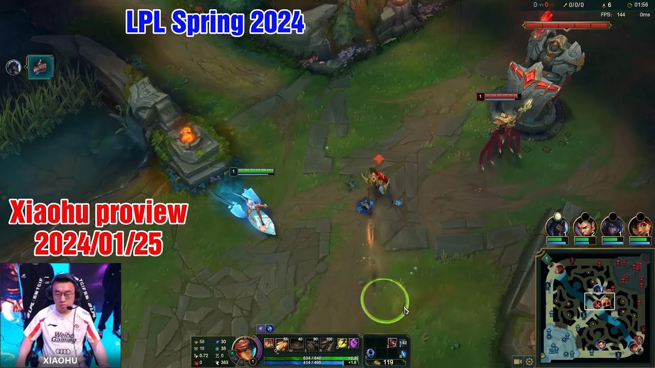 Xiaohu proview 2024/01/25 taliyah mid LPL Spring | WBG Xiaohu第一视角