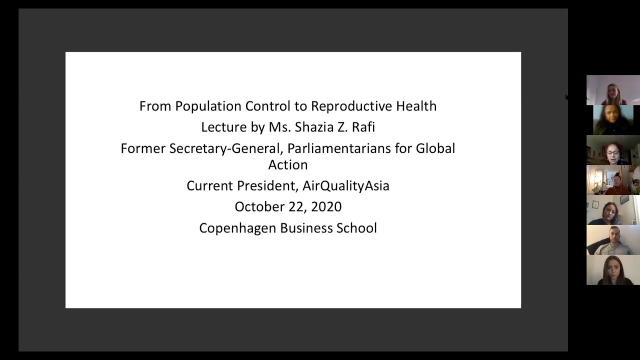 Lecture: From Population Control to Reproductive Health