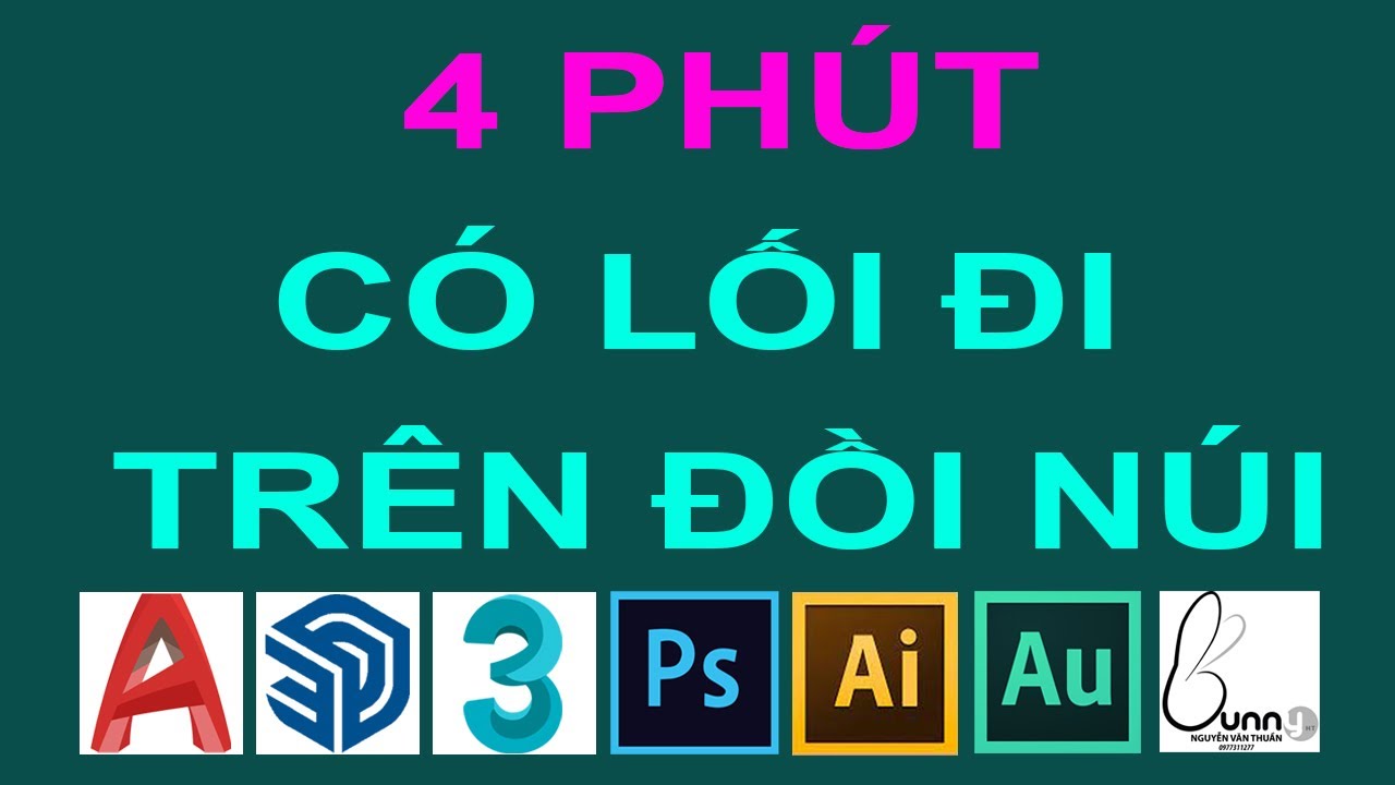 Hướng dẫn làm đồi núi trong 3dsmax | Tạo đường đi trên đồi núi trong 3dsmax | bunnyht