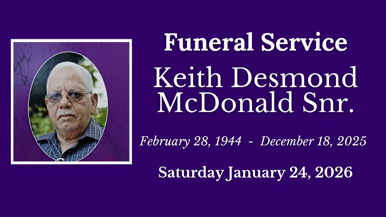 Funeral Service - Keith McDonald- January 24, 2026