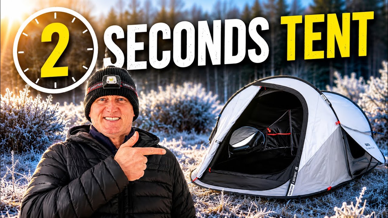 Дикий кемпинг в палатке Decathlon 2 Seconds