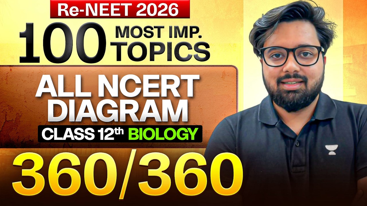 Complete Class 12th Biology Revision | 100 Most Important NCERT Diagrams | RE-NEET 2026 | Pranav Sir