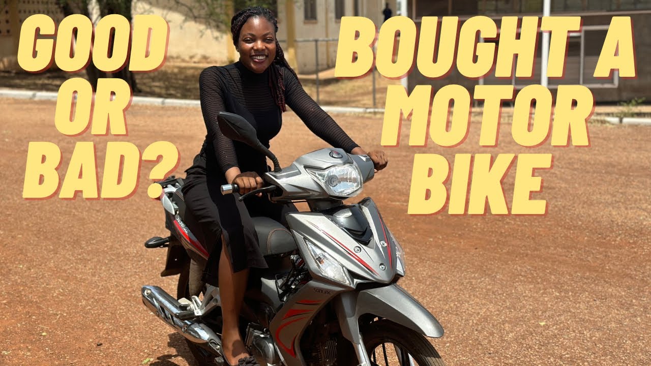 I BOUGHT A MOTORBIKE IN TAMALE GHANA//RIDING BIKE TO SCHOOL //FIRST TIME RIDING ON THE MAIN ROAD