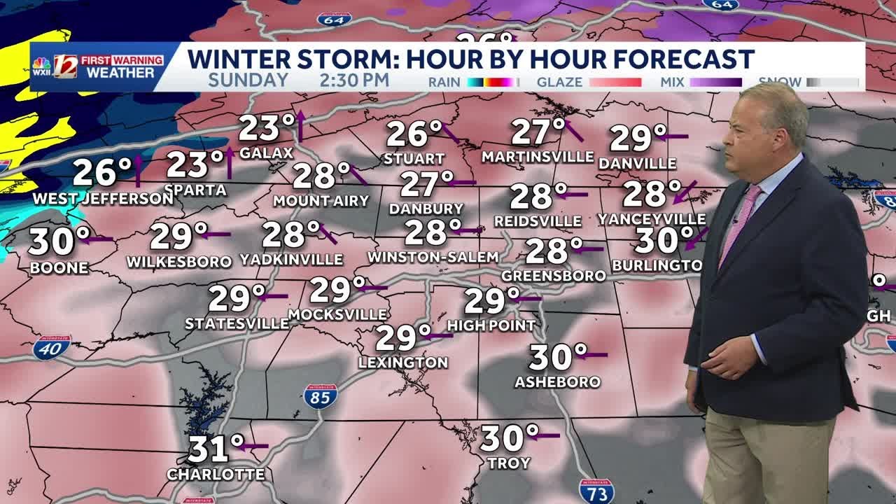WXII Meteorologist Dave Aiken 8:30 p.m. forecast 1/24