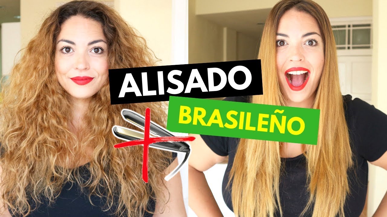 Me hago el ALISADO BRASILEÑO en casa ¿FUNCIONA? 😍 De RIZADO a LISO | Pretty and Olé
