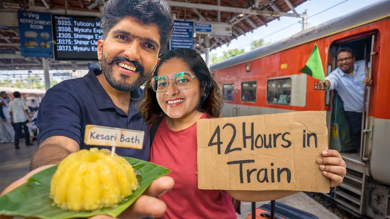 42 Hours in Train😳 | 8Month Travel Ends🥹 |📍Mysuru Jaipur Exp 12975
