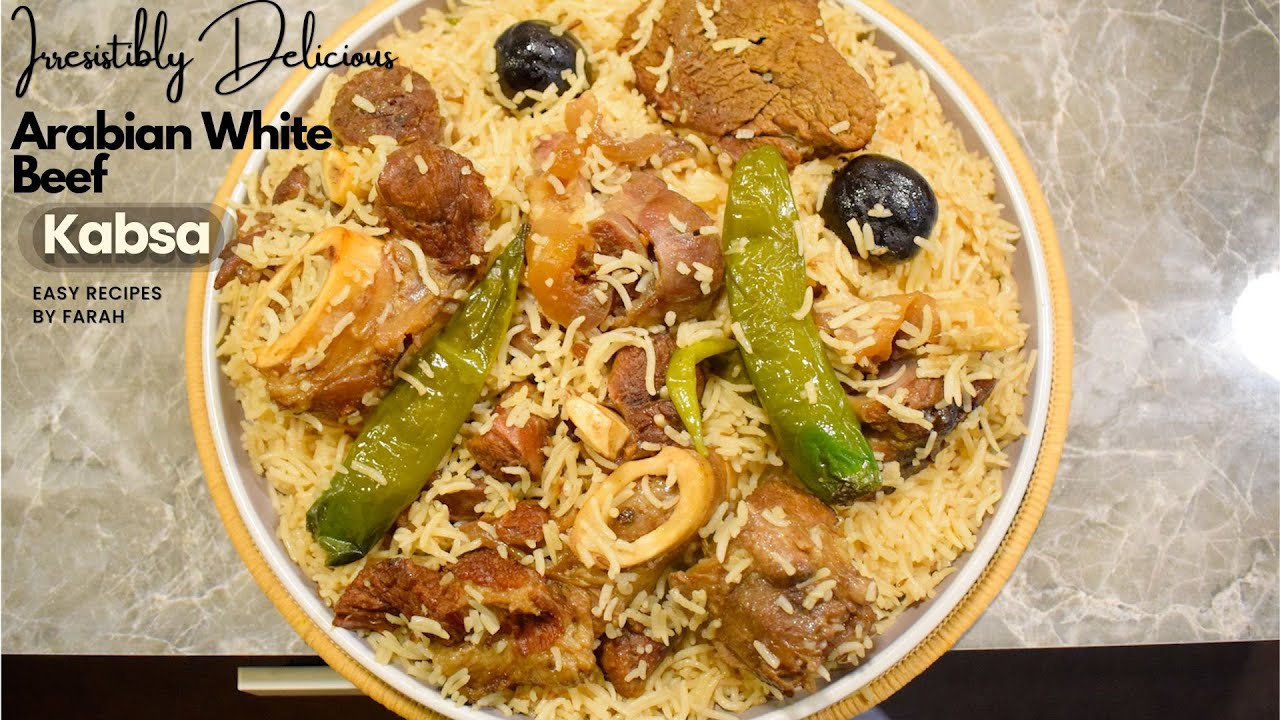 Irresistibly Delicious Arabian White Beef Kabsa Recipe!
