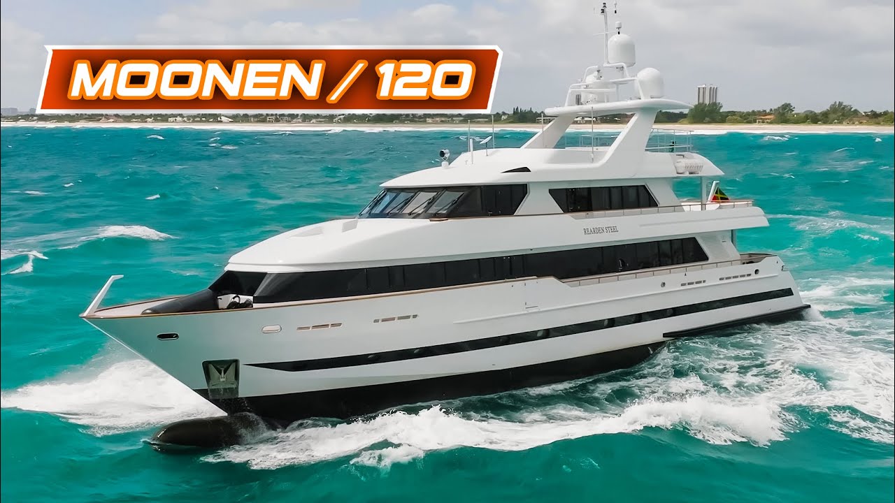 Moonen Yacht Underway in Heavy Seas