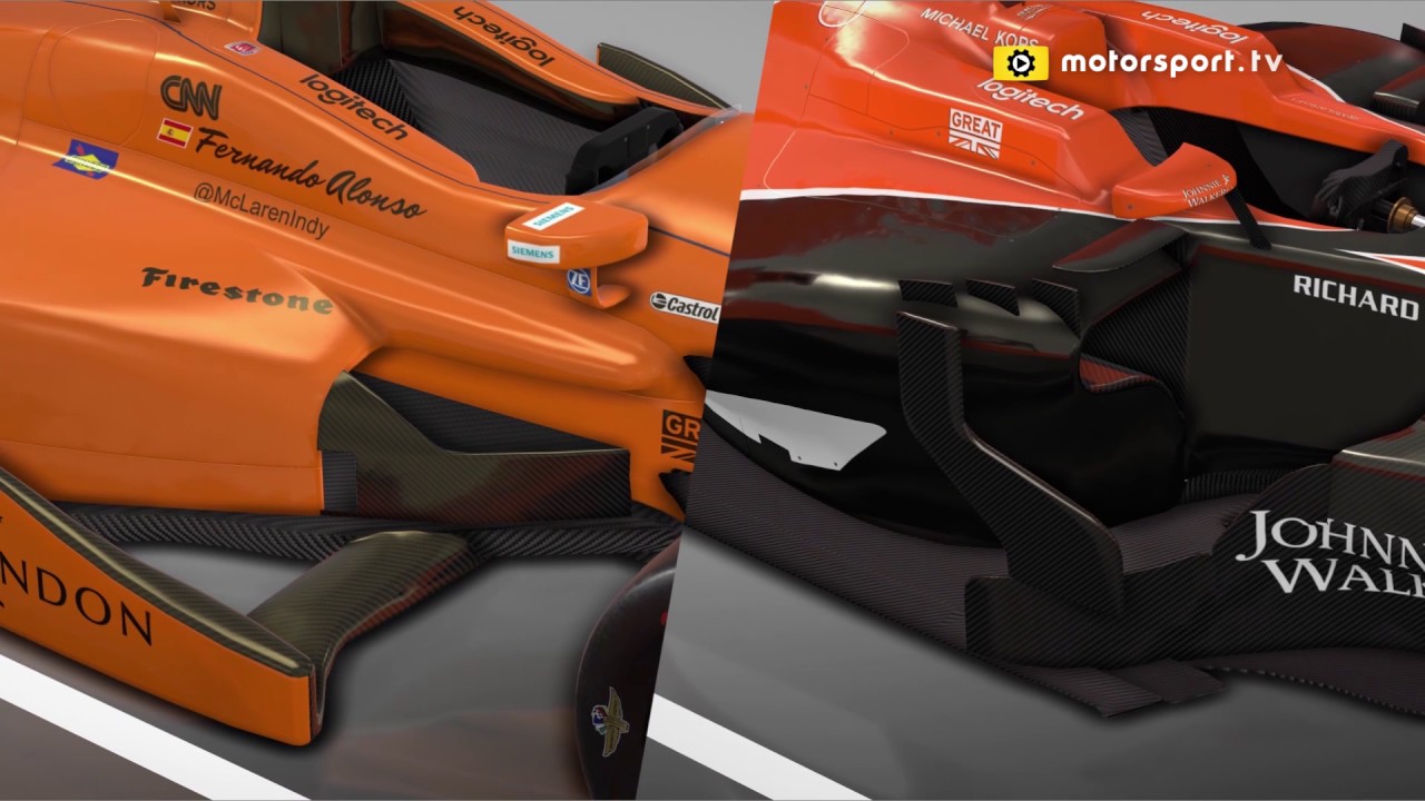 McLaren Formula 1 and IndyCar comparison