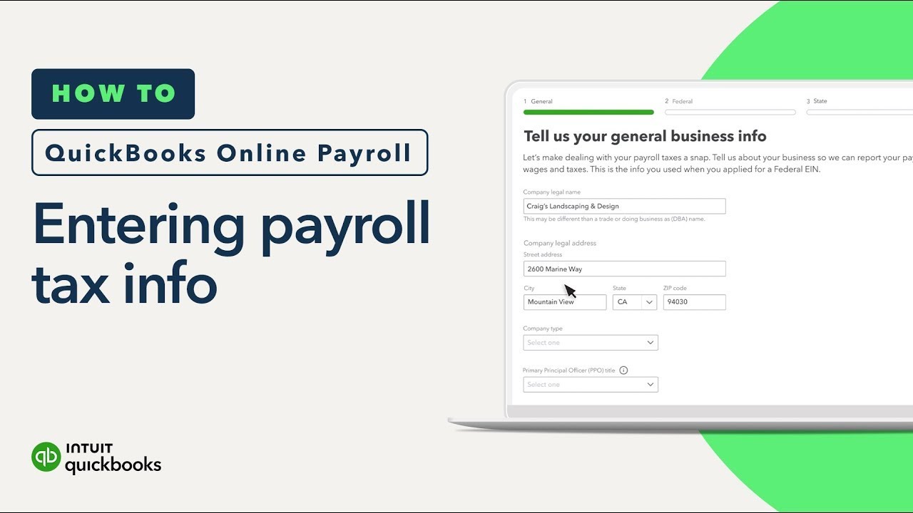 How to enter your payroll tax info to QuickBooks Online
