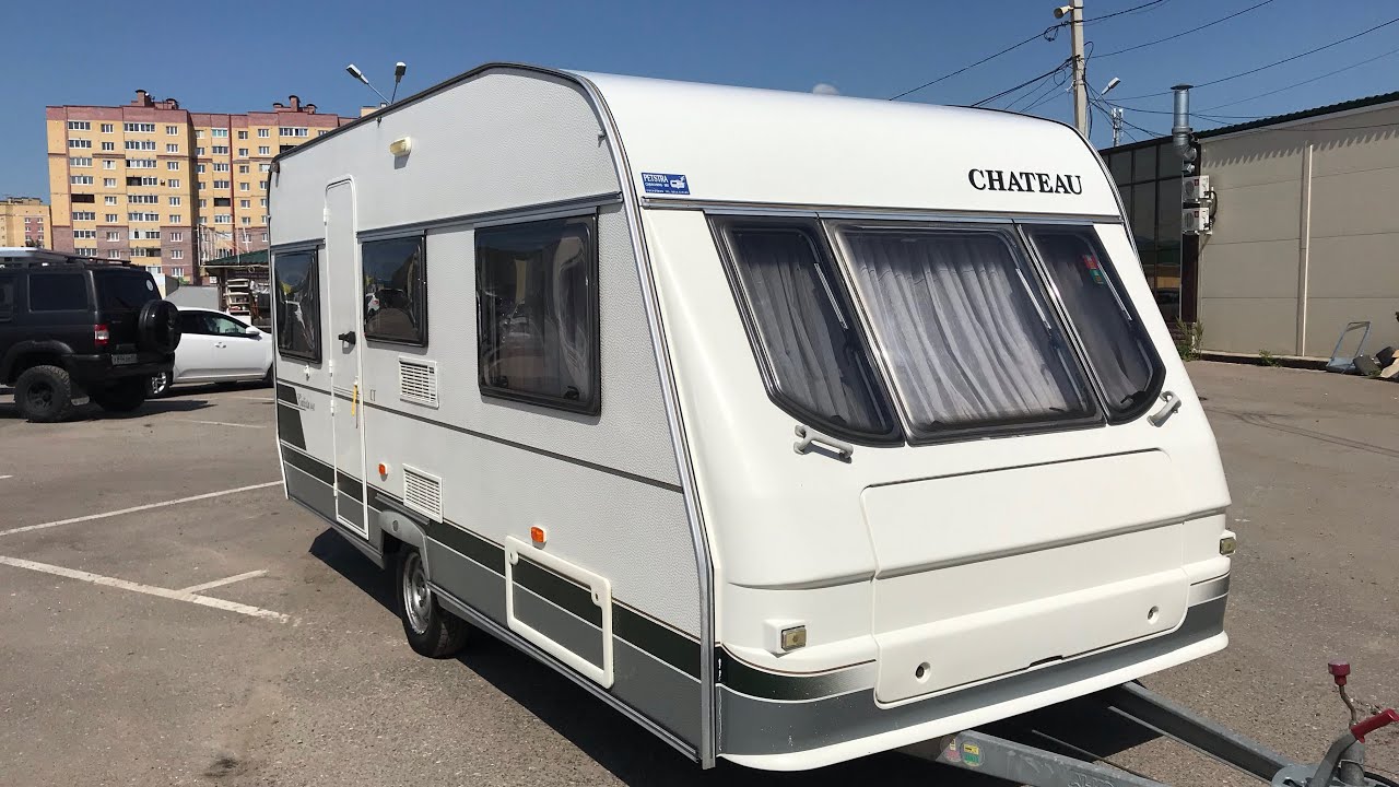 Обзор прицеп дача. Chateau-440. Пяти местный. Год 2000. Цена 460 тысяч.