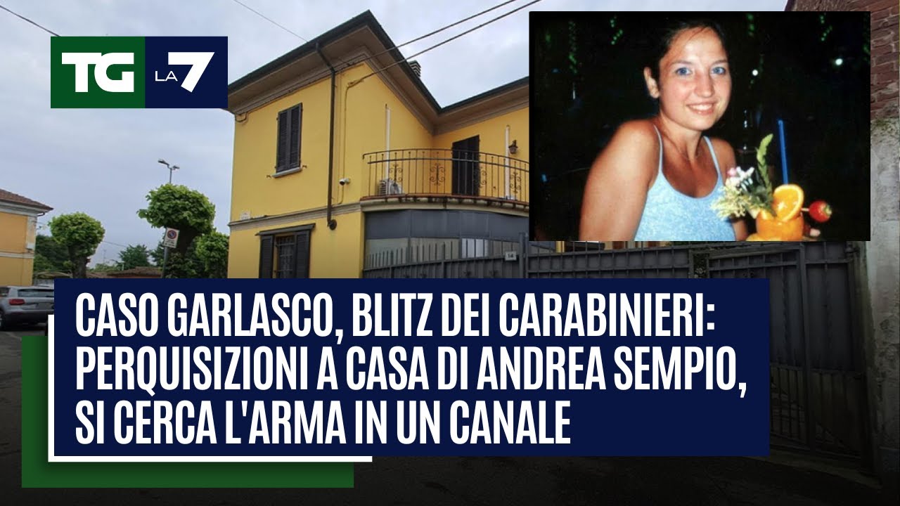 Caso Garlasco: perquisizioni a casa di Andrea Sempio, si cerca l'arma in un canale