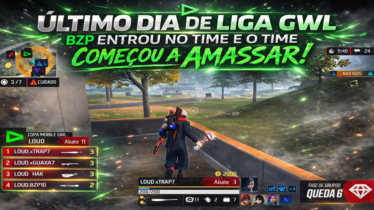 LIGA GWL ULTIMO DIA DE CLASSIFICATÓRIA BZP MUDOU O JOGO! LOUD FICOU IMPARÁVEL
