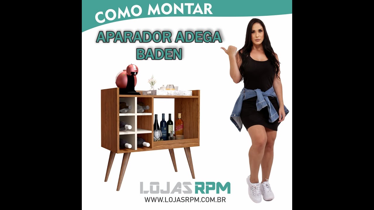 Como Montar Aparador Adega Baden da Lojas RPM