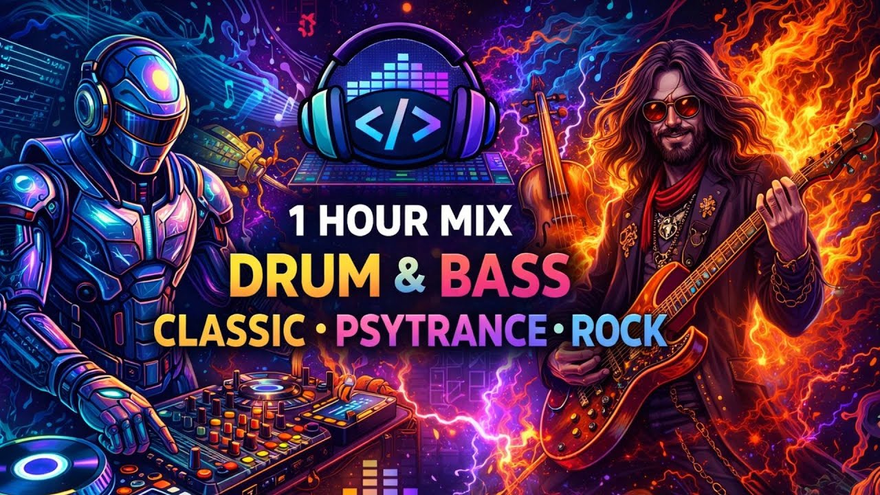 DeepWork Session 1: Fast Flow Stacktrace (Drum & Bass, Classic, Psytrance, Psychedelic Rock)