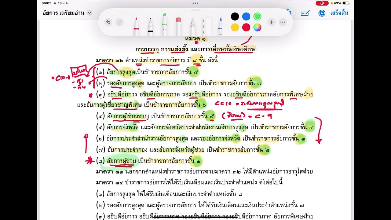 พรบ.ระเบียบข้าราชการฝ่ายอัยการ พ.ศ. 2553 และที่แก้ไขเพิ่มเติม EP.3/6