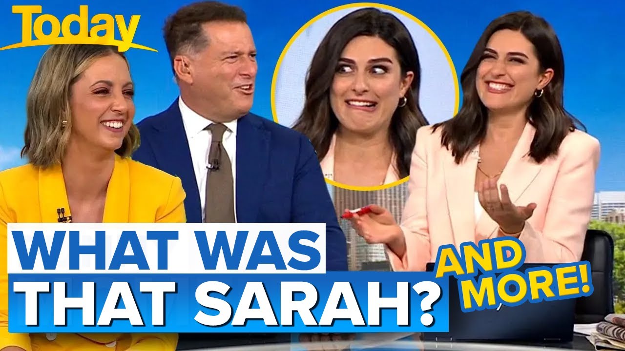 Karl's cheeky dig as Sarah misreads the script 😂 | Today Show Australia