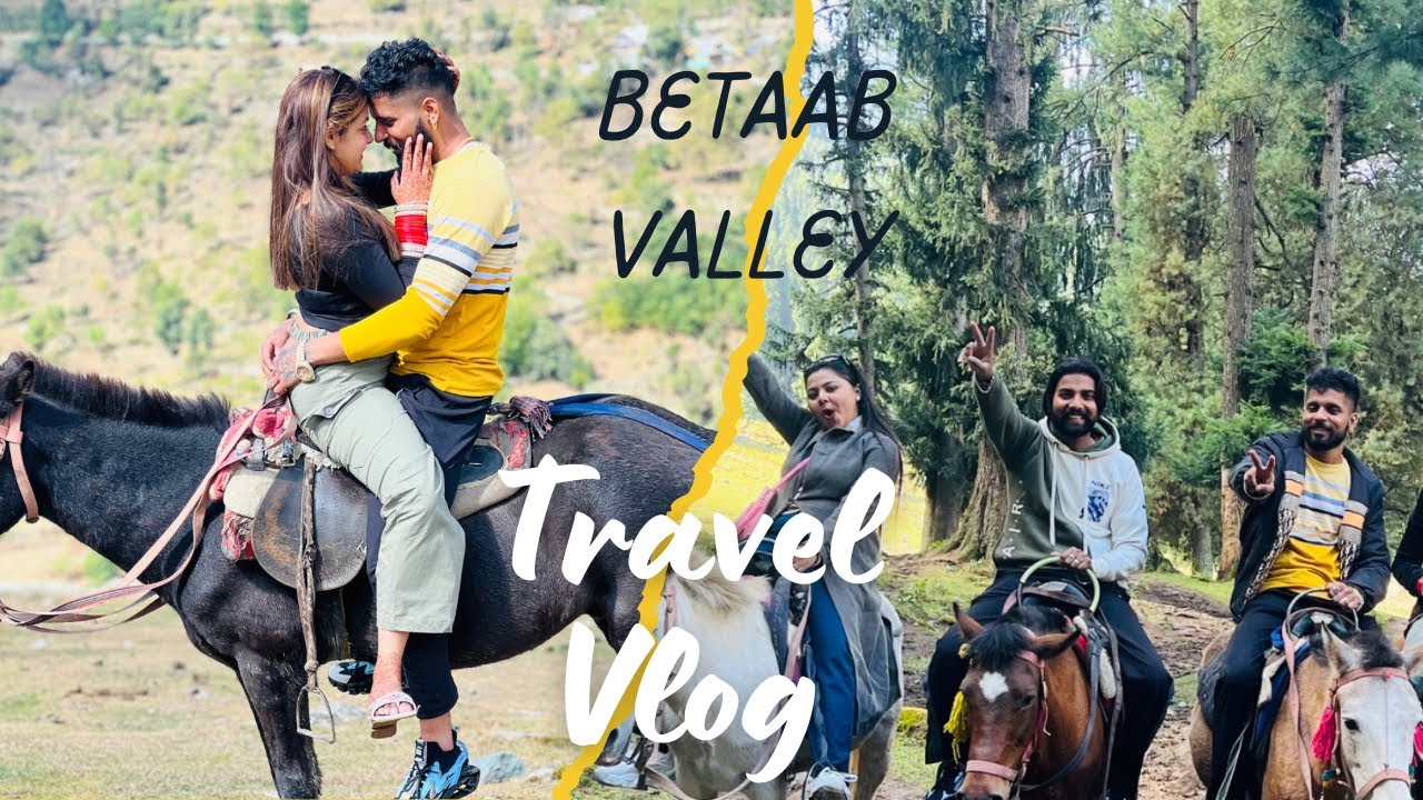 Day 3 BETAAB VALLEY || APA KITI HORSE RIDING🎠 || SIMU BHABHI DRRE 😨||   @hemusimuvlogs